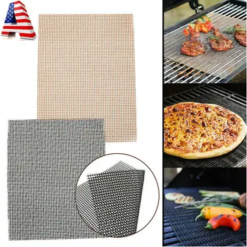 

BBQ Mesh Non-Stick Grill Mat Minimal Rack Sheet Cooking Sheet Liner Reusable