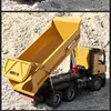 High Simulation Dump Truck Electric Alloy 10CH 10KG Loading RC Dump Truck Flash Light Music Engineering Vehicle Large Size Cars 4