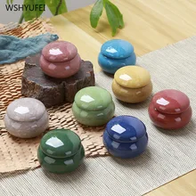 Изысканная дорожная портативная чайная печать керамическая баночка с крышкой кофейные бобы конфеты печенье губная помада rouge коллекция резервуар для хранения кухня