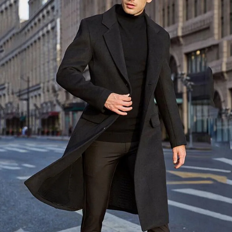 Adisputent Autumn And Winter Solid Windbreaker Jacket 2020 New Men Coat Fashion Long Trench Coats Lapel Business Overcoat Parka Adisputent Autumn And Winter Solid Windbreaker Jacket 2020 New Men Coat Fashion Long Trench Coats Lapel Business Overcoat Parka