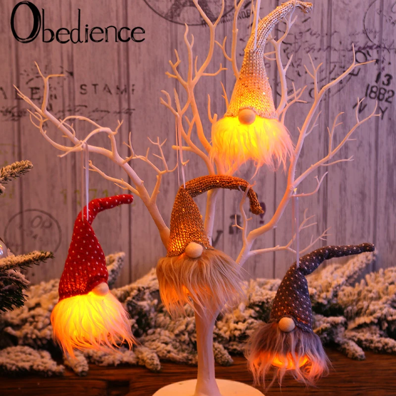

Christmas Decoration Creative Forest People Doll Hanging Light Night Light Christmas Tree Hanging Party Decorations