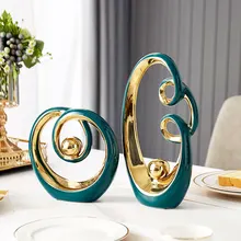 

Nordic Ceramic Sculpture Abstract Office Desk Decor Modern Art Statues Figure Home Decoration Accessories for Living Room Gifts