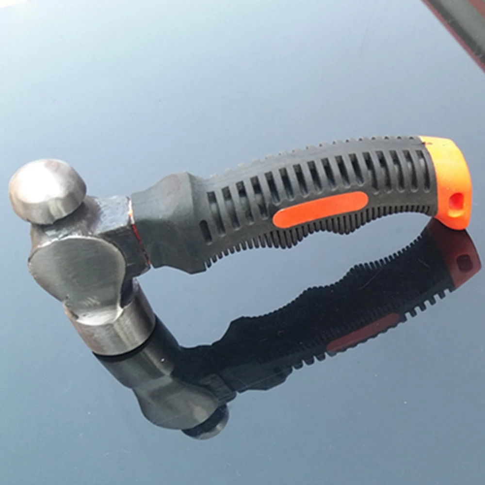 Mini Hammer Ball-peen Hard Metal Hammer Double-faced Non Slip Rubber Grip Hand Tool Woodworking Tool High Carbon Steel