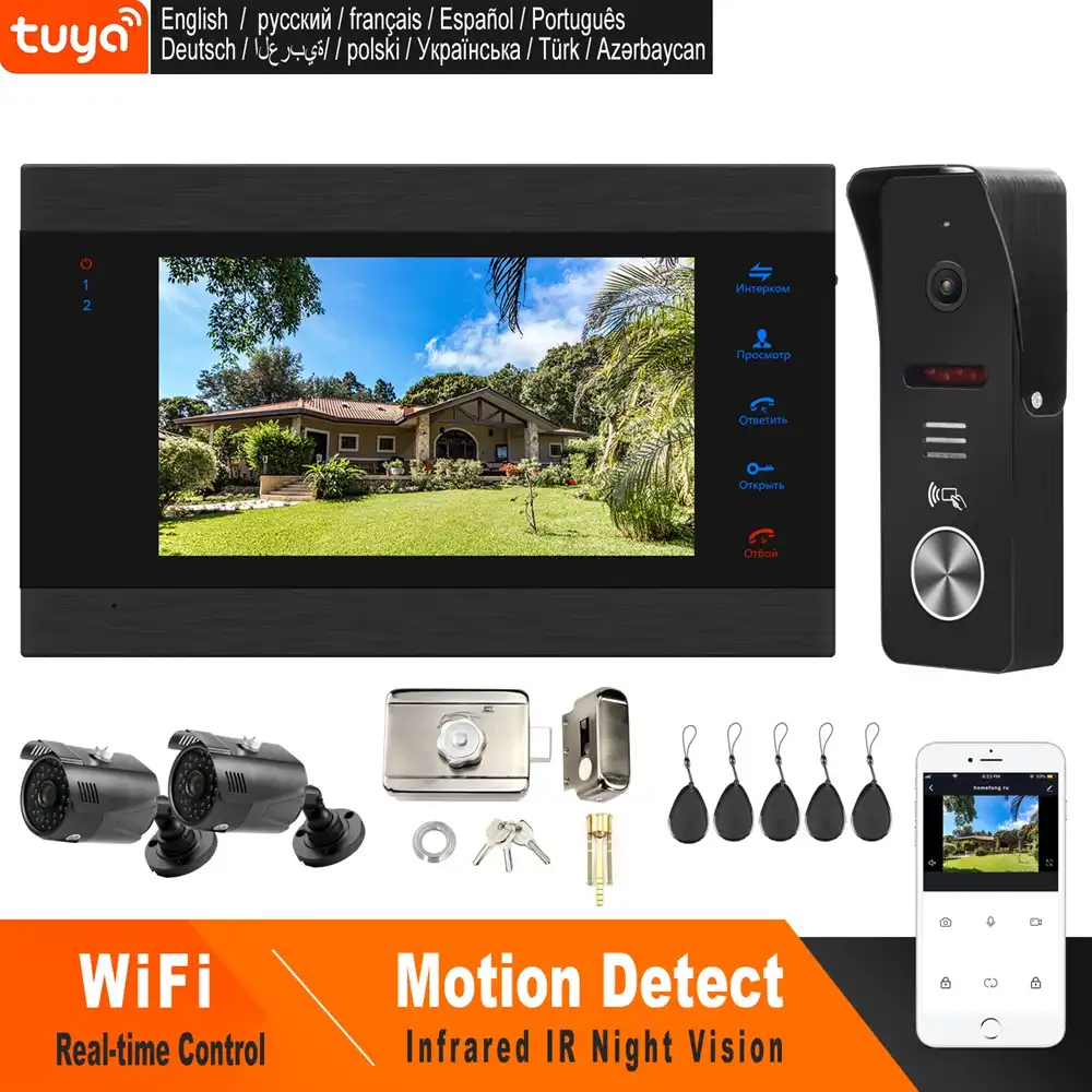 APP Control Video 9 Inch Record Wifi Video Door Phone Doorbell