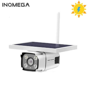 

INQMEGA 4G Solar Panel WiFi Camera IP 2MP Outdoor CCTV Wireless Security Support LTE SIM Card LED Flood Light Video Surveillance