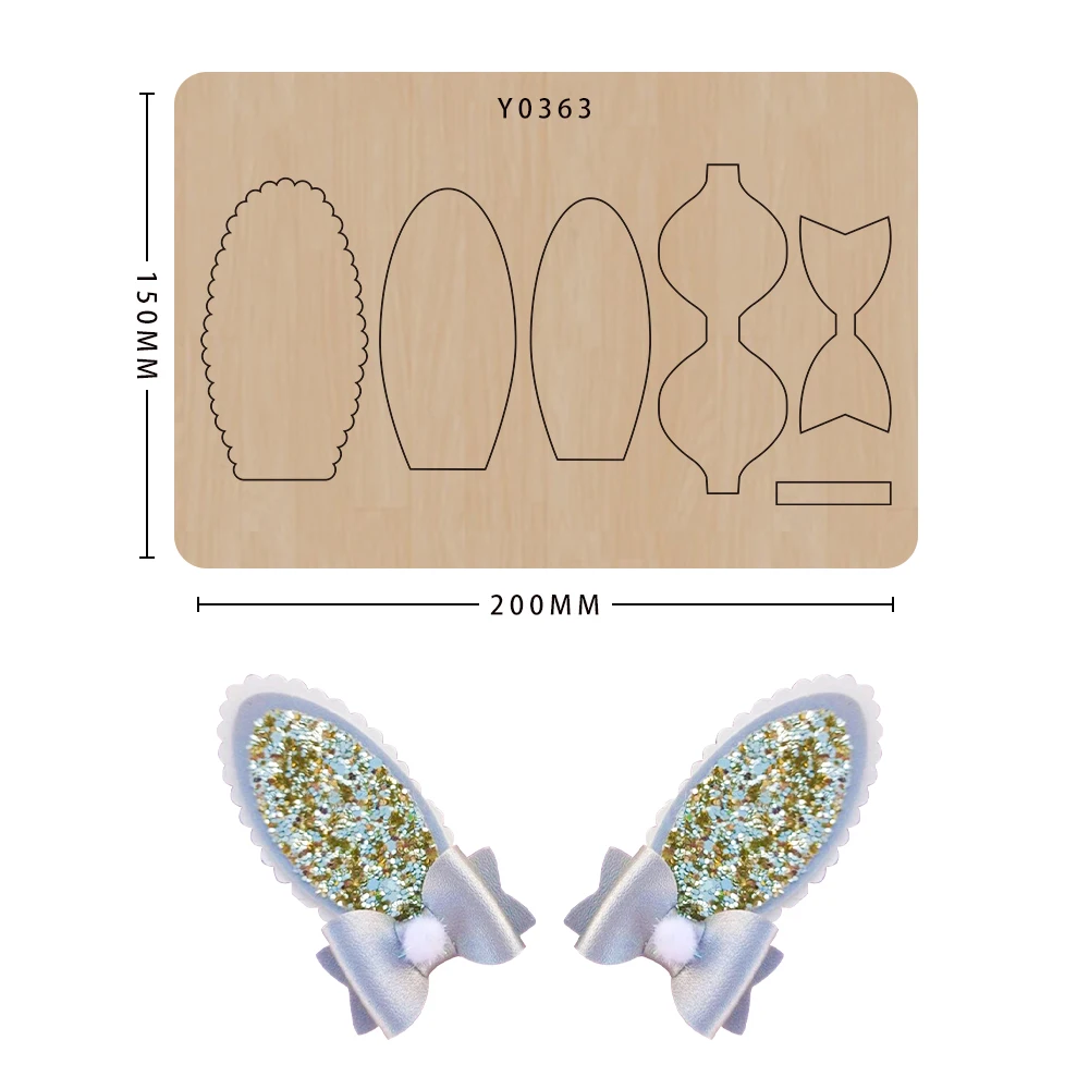 Die Cutting Bow Scrapbooking Bow Cutting Dies 4 Machine Leather Die