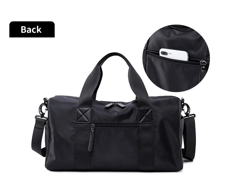 Водонепроницаемая мужская дорожная сумка, легкая, многофункциональная, сумка для багажа, обуви, с карманом для женщин, черная, большая, для путешествий, сумки XA82WB