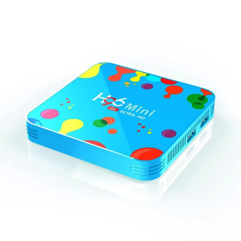 H96 мини H6 Allwinner 4 ядра 64 бит 6K H.265 Смарт ТВ коробка Android 9,0 ТВ коробка 5G Wi-Fi Bluetooth Google Youtube Декодер каналов кабельного телевидения