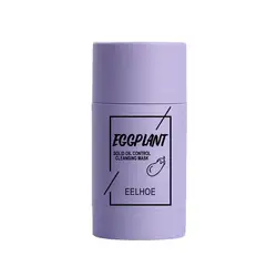 Oil Control Cleansing Mask Green Tea Eggplant Skin Deep Masks Cleansing Eggplant Purifying Anti-acne Care Clay V9Z0