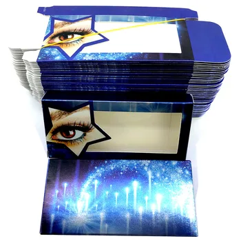 

NEW 10/20/30/50/100pcs Wholesale Bulk for 25mm False Eyelashes Packaging Paper Boxes Rectangle Various Color Lash Package Box