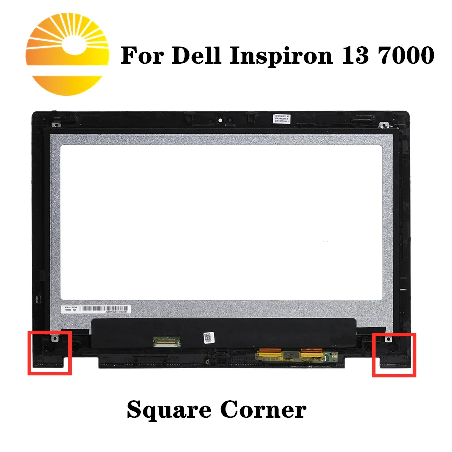 Для Dell Inspiron 13 7000 сенсорный ЖК-экран дигитайзер с ободком в сборе