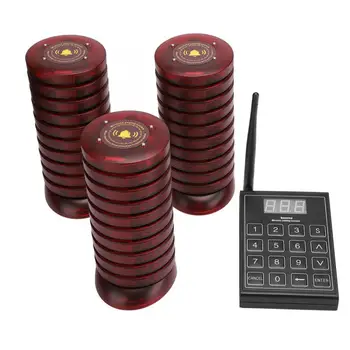 

Calling Pagers System Coaster Pager Calling System Restaurant Guest Paging System 1 Transmitter with 30 Pagers 2019