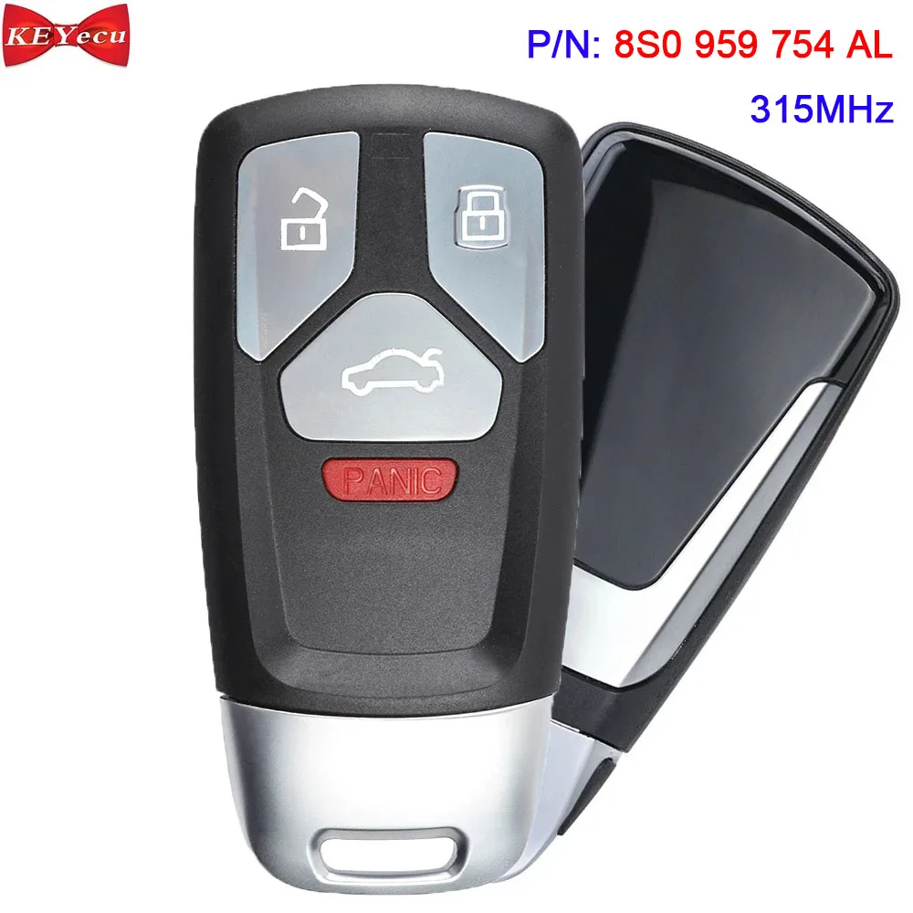 Autokeymax スマートカーキーフォブ 交換用 Al Quattro Q7 18 959 Nbgfs14p71 A5 754 1 17 8s0 19 Tt Sq5キーレスエントリーリモートfccid Audi
