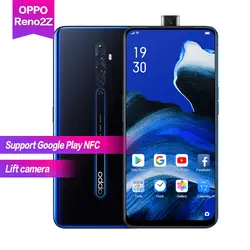 OPPO Reno 2 Z 6,5 "AMOLED Global Rom Поддержка NFC Google Playstore Super VOOC3.0 4000 мАч 5 камер 48MP отпечатков пальцев ID ультра устойчивый