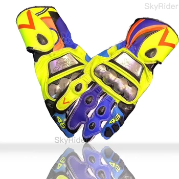 

Motorcycle Motocross Daines- e GP PRO Gloves 100% Genuine Leather Speed Racing Full Metal Long Style Gloves