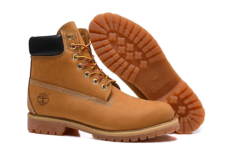 TIMBERLAND/уличные Зимние ботильоны премиум-класса; Натуральная шерсть; Мужская и женская обувь из натуральной кожи; Цвет пшеничный, желтый; повседневная обувь; размеры 36-44
