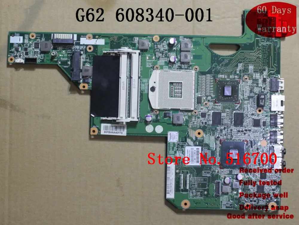 SCHEDA MADRE For HP G62 G72 608340-001 System Main Board Tested OK | Компьютеры и офис
