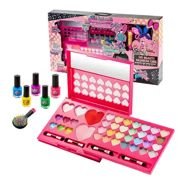 

Plastic Girls Makeup Kit Safe Non-toxic Cosmetics Washable Makeup For Little Girls