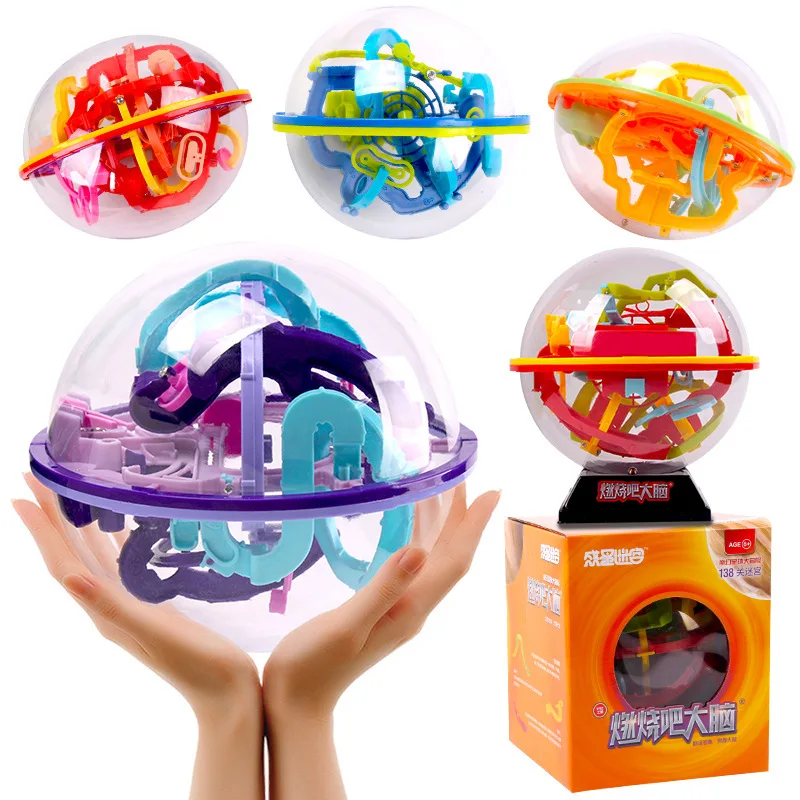 

Best Brain Washed off Maze 3D Fantasy Perplexus Roll-on Intelligence Ball Children Puzzle Toy