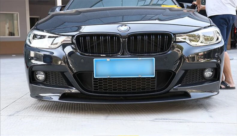 Для BMW 3 серии F30 F35 2012- передний и задний спойлер диффузор высокого качества из углеродного волокна PP черный Модификация аксессуары
