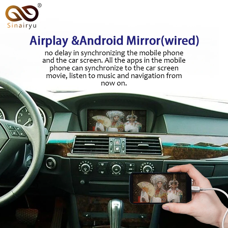 Wireless Apple Carplay For BMW CCC 1 3 5 6 7 sertes X1 X3 X5 X6 Z4 E60 E61 E62 E63 E70 E71 E8 Android Auto Mirroring Car Play