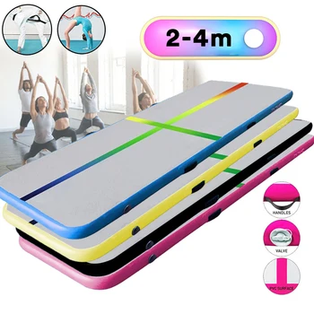

2m 3m 4m Inflatable AirTrack Gymnastics Training Mat Air Track Olympics Artistic Fitness Beginner Floor Mat Trampoline