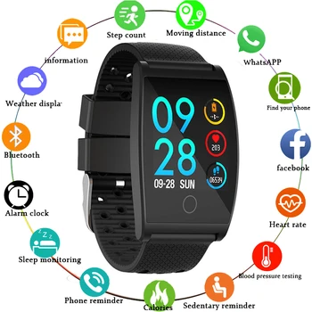 

QS05 GPS Smart Watch Blood Pressure Smartwatch Fitness Tracker Heart Rate Monitor Call Reminder Wristband for Android IOS Men