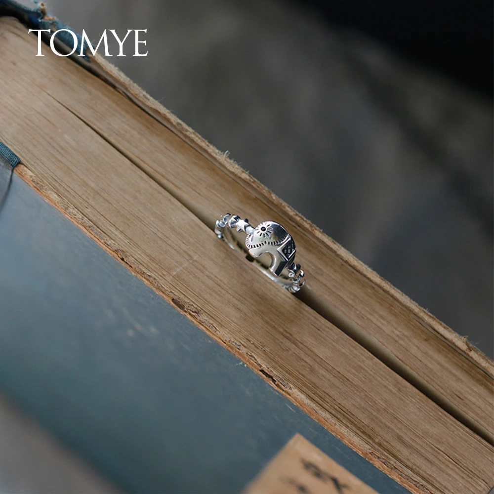 

Rings for Women TOMYE J21Y004 High Quality Real 925 Silver Opening Adjustable Elephant Jewelry