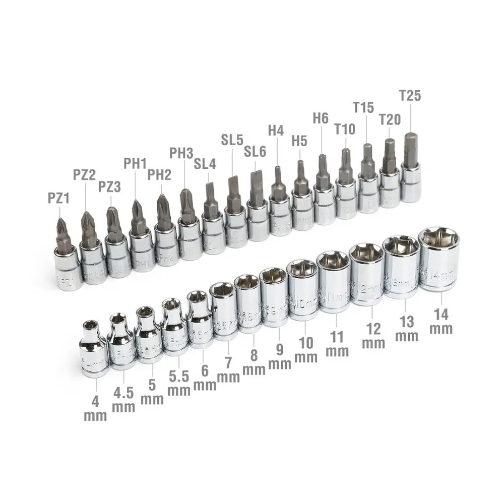 WORKPRO 35PC Tool Set for Car Repair Tools Sokcet