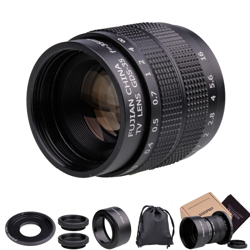 

Фуцзянь 35 мм F1.7 CCTV объектив для камеры Sony NEX E-mount NEX7 NEX-F3 a6000