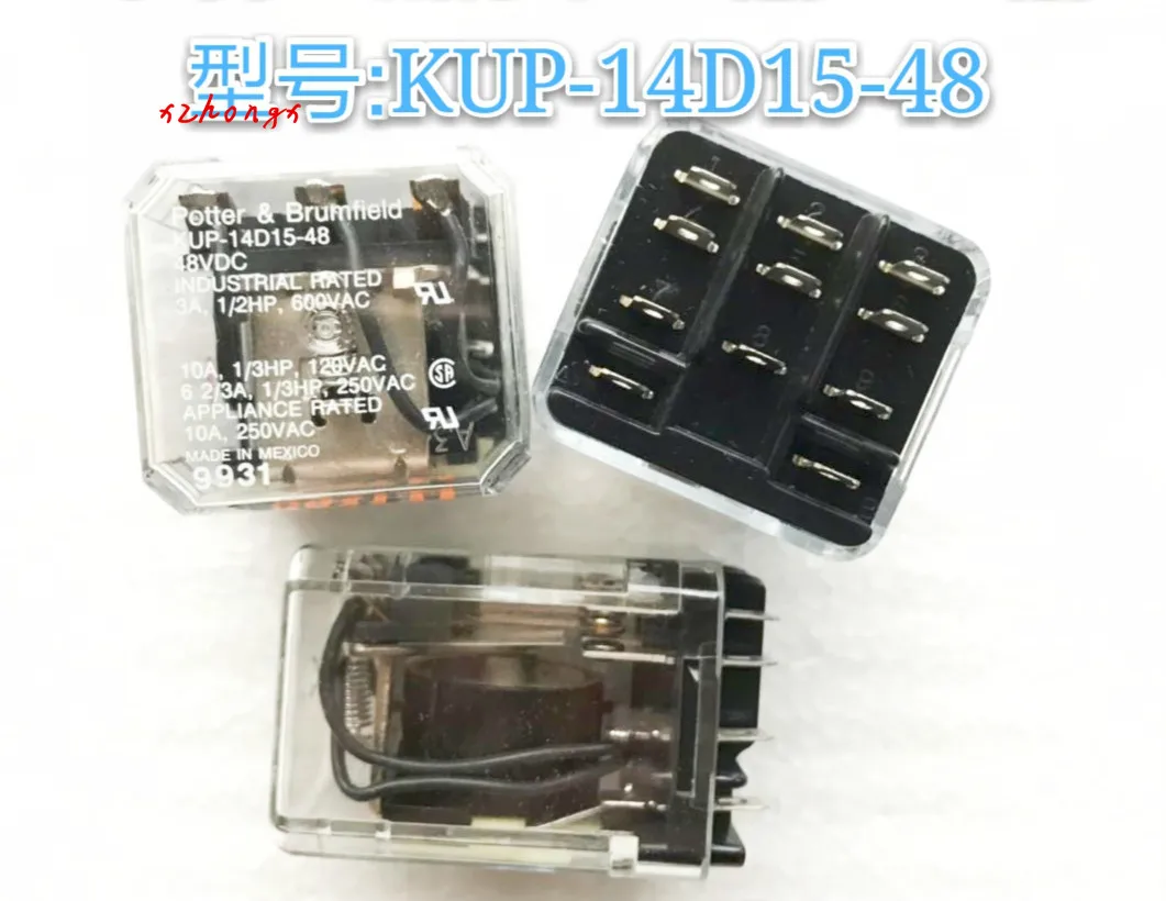 Новое оригинальное промежуточное реле KUP-14D15-48 VDC 11 Pin 3 открытый 3 закрытое место