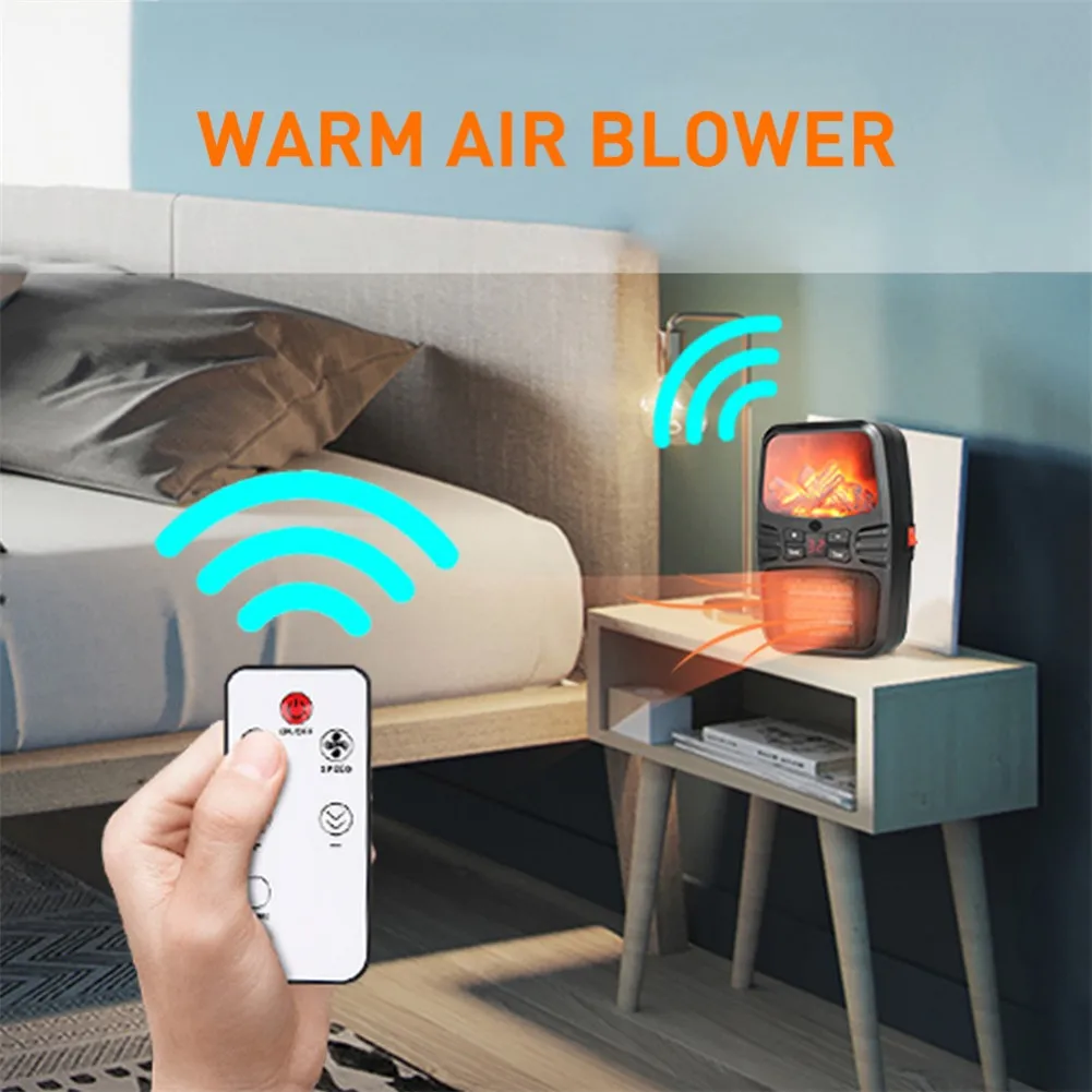  Mini Table Electronic Heater Hot Air Blower Small Adjustable Home Office Winter Bedroom Hand Warmer - 4000191793087