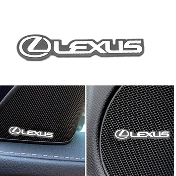 

3D Car Styling Sticker Aluminum Emblem interior Speaker audio Badge for Lexus RX 300 IS 250 300 GX 400 460 UX 200 NX LX GS ES