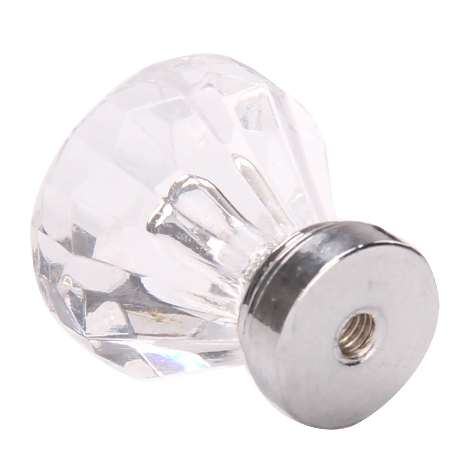 25 / 30mm Diamond Shape Design Glass Knobs Cupboard Drawer Pull Out Kitchen Cabinet Door Door Handle Door Pull Handle