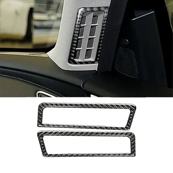 

A-pillar Air Outlet Frame Decoration Sticker for Infiniti Q50 Q60 2013-2019 Car Interior Accessories Real Carbon Fiber Styling