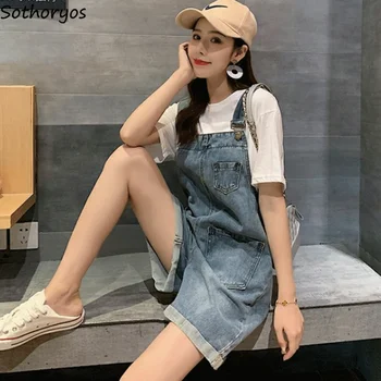 

Rompers Women Korean Style Cute Loose Ulzzang Streetwear High Quality Soft Harajuku Summer Trendy Simple Womens Trousers Chic