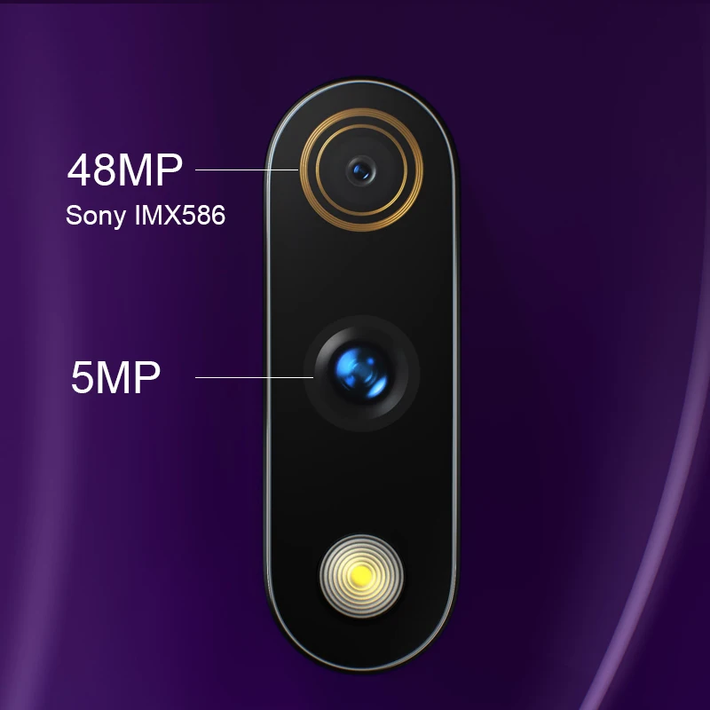 Realme X 4G мобильный телефон 6,53 дюймов Snapdragon 710 Восьмиядерный 16 МП всплывающая фронтальная камера VOOC Быстрая зарядка Android 9,0 смартфон