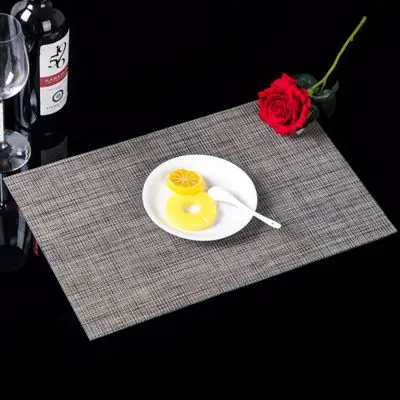 Light gray ПВХ прямоугольное судно, подставка для горячей столовой, коврик для стола, термостойкий держатель для напитков, подстаканник, каминная стойка, индивидуальный коврик для сушки - Цвет: Light gray