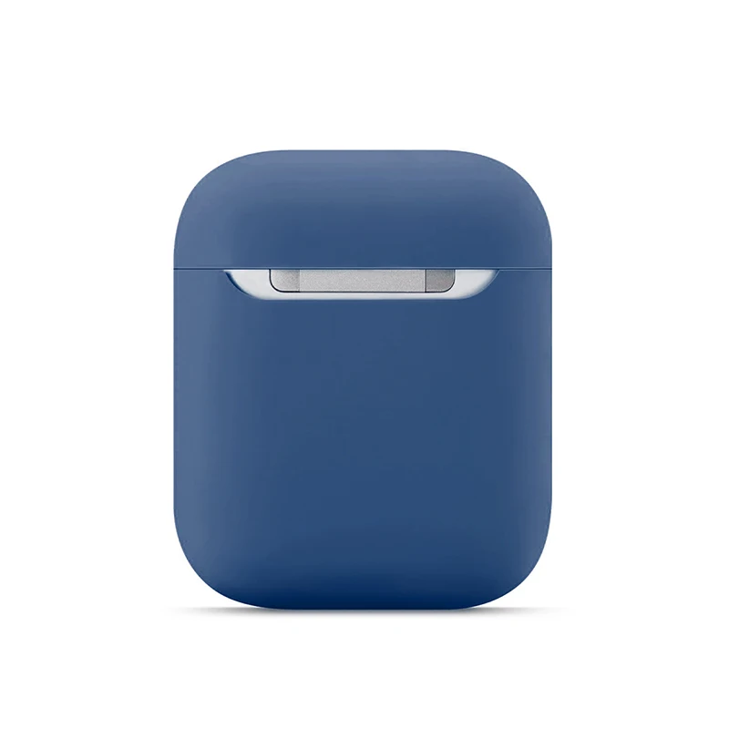 Ультратонкий протектор для наушников для Airpods чехол силиконовый Bluetooth наушники Защитный Чехол 17 цветов для Air pods аксессуары - Цвет: 03