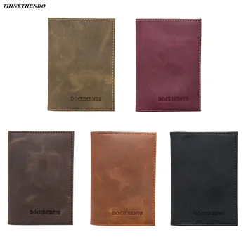 

Genuine Leather Driver License Holder Cover for Car Driving Documents Business ID Cards Case