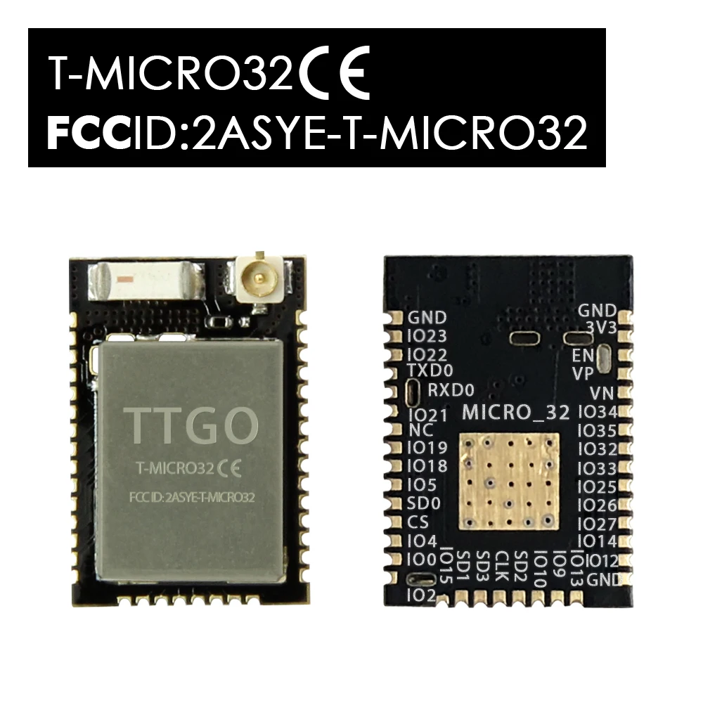 LILYGO®TTGO Φ V2.0 Wifi беспроводной Bluetooth модуль ESP32 Micro 32 IPEX|Печатные платы| |