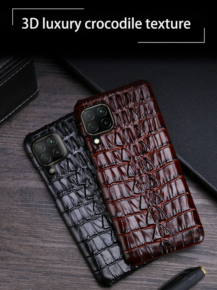 huawei snorkeling case Leather Phone Case For Huawei Mate 40 30 20 20X 10 P20 P30 Lite P40 Pro Plus P Smatr Nova 5T Y6 Y9 2019 Crocodile Tail Cover cute phone cases huawei