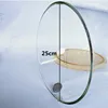 Diameter=25 Different Height Big Size Glass Dome Vase Log Antique Black Base Transparent Cover Friend Gift Wedding Decoration 6