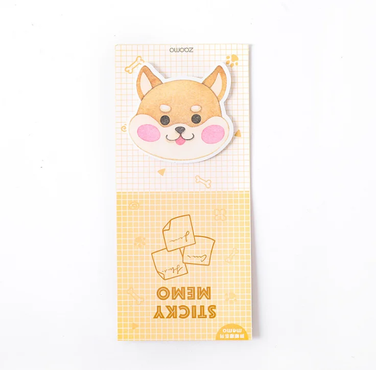Новая серия Kawaii animals notes самоклеющиеся блокноты для заметок клейкие блокноты для заметок закладки школьные офисные принадлежности Escolar Papelaria - Цвет: 3