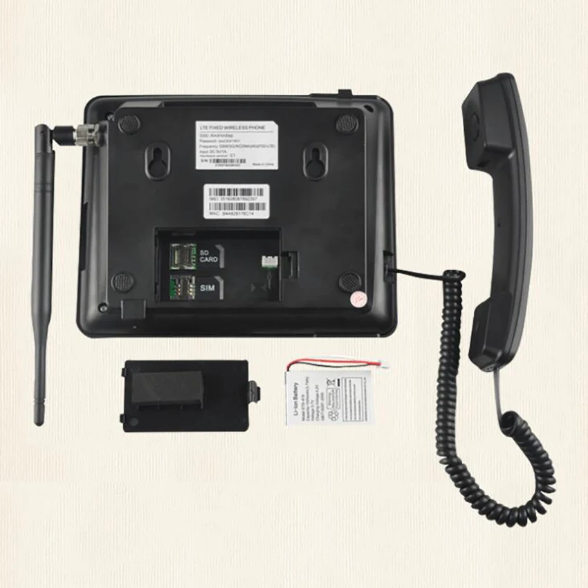Telefone sem Fio com Fio Telefone com Função de Rádio Carregador para Escritório em Casa Desktop Mp3 Inglês Francês Espanhol Gsm Sms & fm - Imagem 4