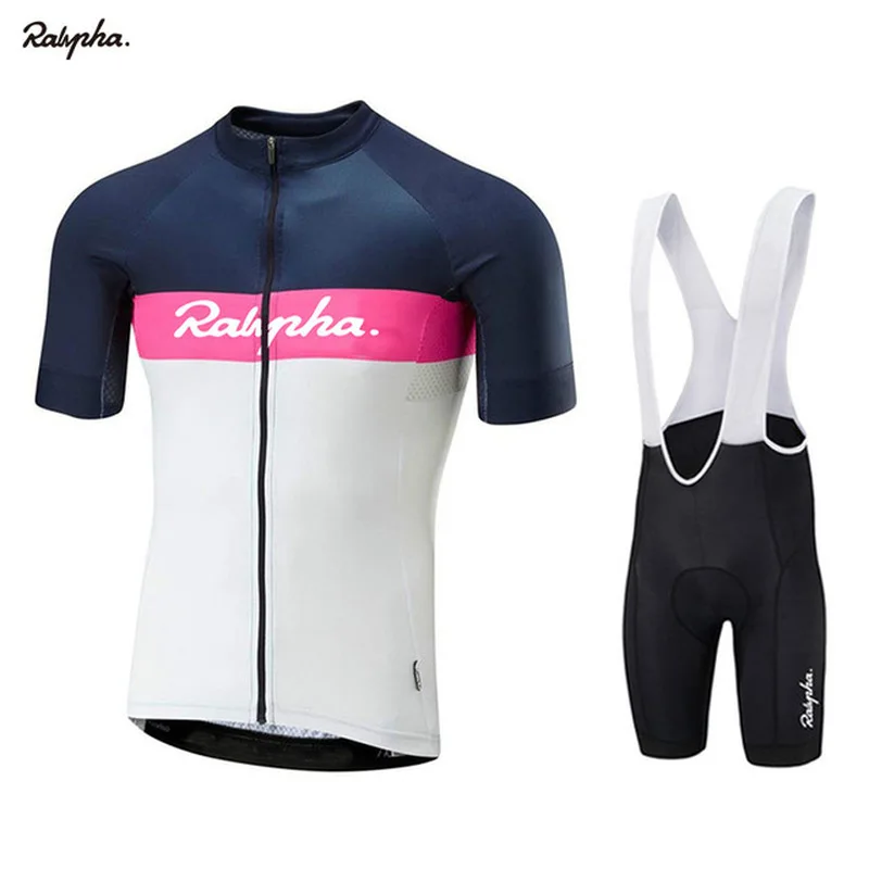 Raphaing, мужской костюм с коротким рукавом, Ciclismo,, летний, быстросохнущий, дышащий, для велоспорта, Джерси, наборы, 19D, гелевая Подушка, велосипедная форма