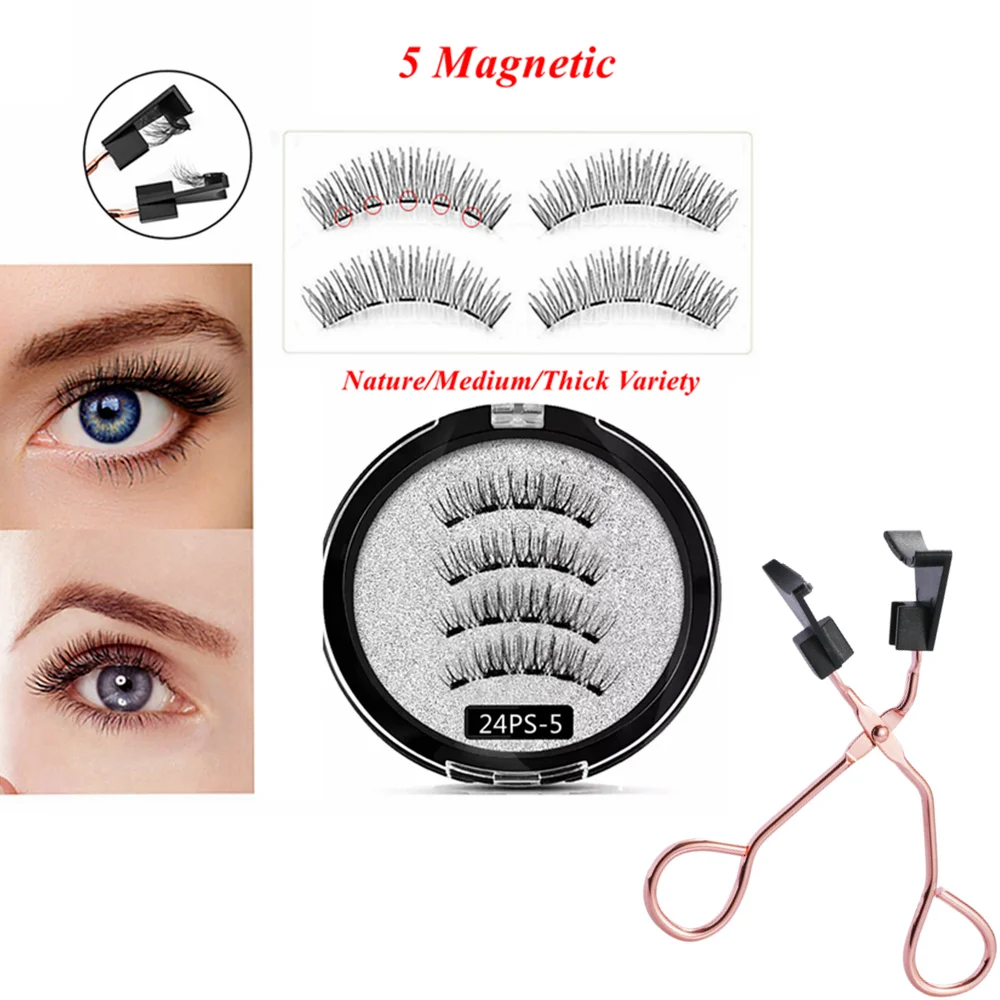 magnetic eyelashes with 5 magnets false eyelashes extension reusable magnetic lashes natural cils magnetique pestanas magneticas false eyelashes aliexpress magnetic eyelashes with 5 magnets false
