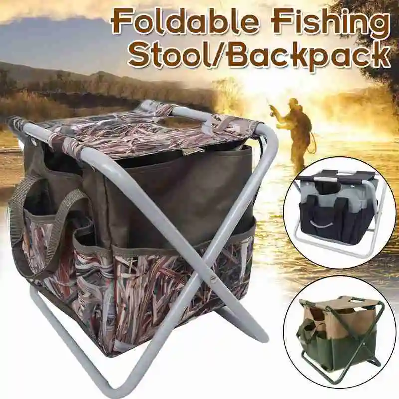 

Fishing Stool Two User Outdoor Multifunctional Portable Mazar Camping Folding with Storage Bag Fishing Stool Garden FoldingChair