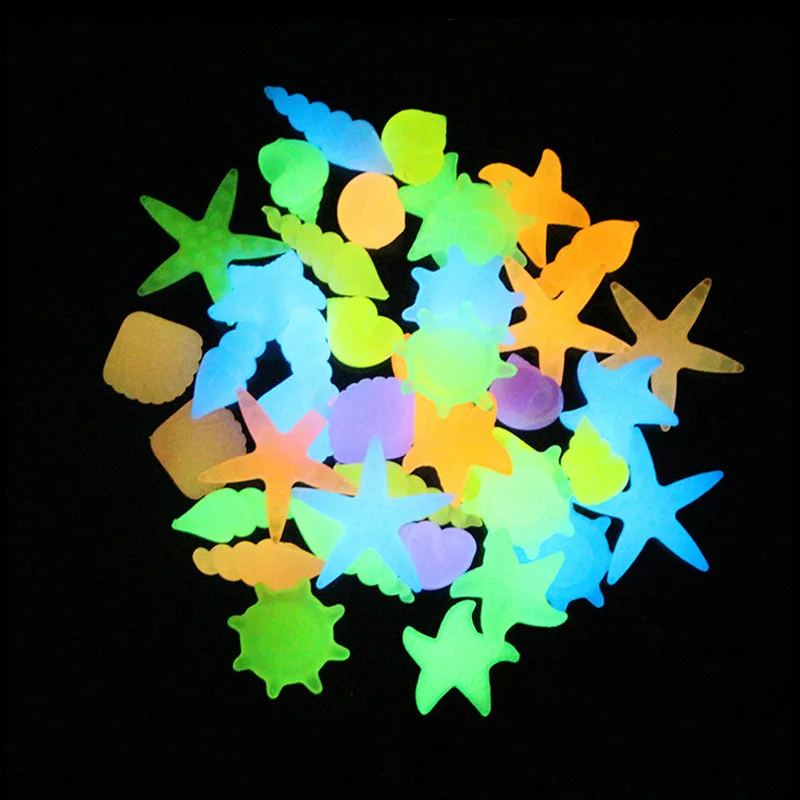 

Artificial Starfish Conch Shell Modeling Night Light Light-emitting Stones Fish Tank Gardening Landscaping Fluorescent Stone Cro