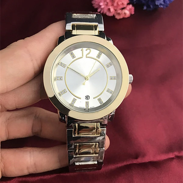 Элегантные женские роскошные серебряные Бизнес наручные часы Модные женские повседневные часы женские часы Relogio Feminino Fit Pandoraes Pandoraes - Цвет: Silver and Gold 9